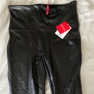 SPANX Faux Leather Leggings